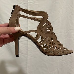 Adrienne Vittadini Cutout Stiletto Sandal High Heels